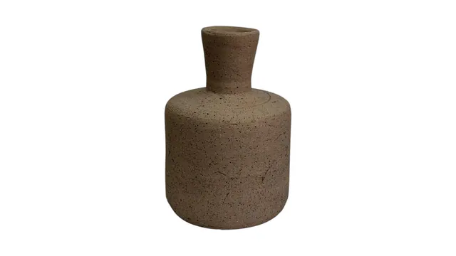 Vase décoratif en béton brut