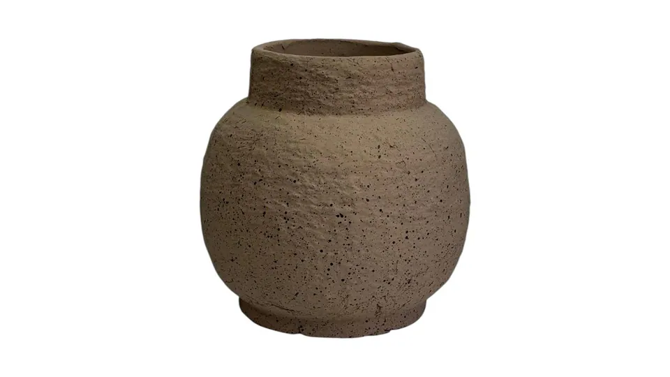 Round Decorative Concrete Vase: image 1