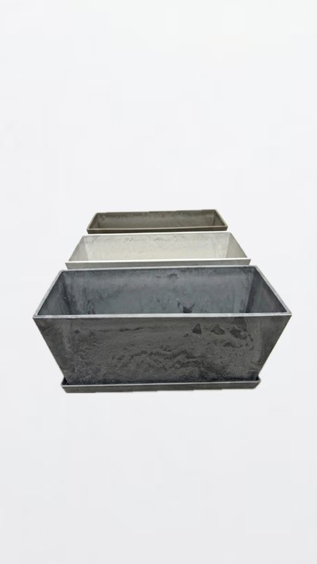 Artson Plastic Planter with Saucer, 36 cm